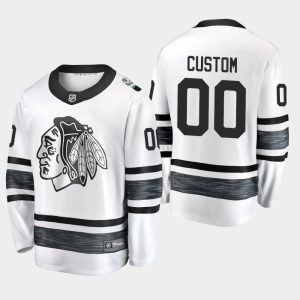 Chicago Blackhawks Trikot #00 Benutzerdefinierte Weiß 2019 NHL All-Star